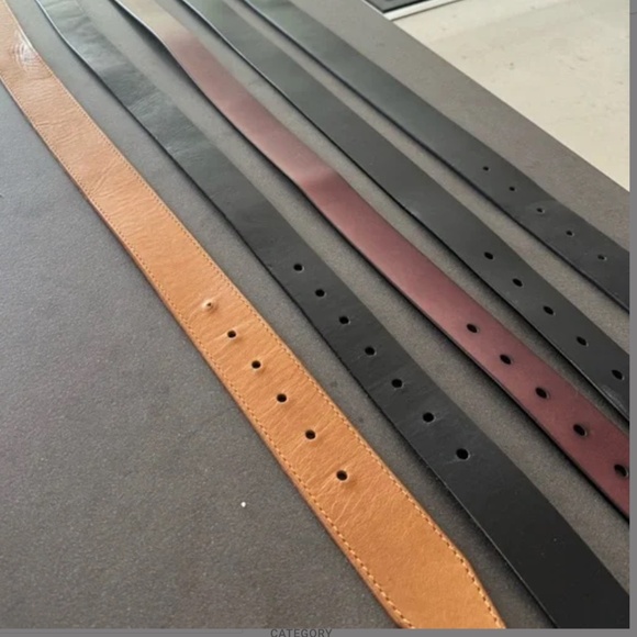 Leather Belt BUNDLE (5) Michael Kors, Halogen, Nixon, etc M/L - Picture 4 of 6